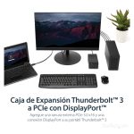 StarTech.com Caja Chasis de Expansión Thunderbolt 3 a PCI Express con DisplayPort SKU TB31PCIEX16. Soporte para PCIe de 16 Hilos