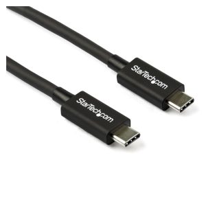 Imagen del StarTech.com Cable Thunderbolt 3 Pasivo de 80cm con velocidad de 40Gbps, Power Delivery de 100W y soporte para vídeo 4K y 5K. SKU: TBLT34MM80CM