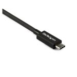 Imagen del StarTech.com Cable Thunderbolt 3 Pasivo de 80cm con velocidad de 40Gbps, Power Delivery de 100W y soporte para vídeo 4K y 5K. SKU: TBLT34MM80CM
