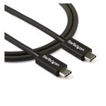 Imagen del StarTech.com Cable Thunderbolt 3 Pasivo de 80cm con velocidad de 40Gbps, Power Delivery de 100W y soporte para vídeo 4K y 5K. SKU: TBLT34MM80CM