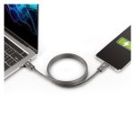 Cable de 1 metro Thunderbolt 4 de StarTech.com con transferencia de datos a 40Gbps, PD 100W para carga rápida, soporte de vídeo 4K/8K, y certificación Intel. Compatible con USB4, Thunderbolt 3, USB 3.2, USB Tipo C, y DisplayPort. SKU: TBLT4MM1M