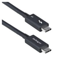 StarTech.com Cable Thunderbolt 5 de 50cm con velocidades de hasta 120Gbps, entrega de alimentación de 240W y soporte para 8K a 60Hz. Compatible con Thunderbolt 4 y USB-C. TBLT5MM50CM240W