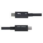 StarTech.com Cable Thunderbolt 5 de 50cm con velocidades de hasta 120Gbps, entrega de alimentación de 240W y soporte para 8K a 60Hz. Compatible con Thunderbolt 4 y USB-C. TBLT5MM50CM240W