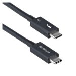 StarTech.com Cable Thunderbolt 5 de 80cm, certificado, capacidad de 80Gbps a 120Gbps, entrega de alimentación PD de 240W, compatible con Thunderbolt 4 y USB-C, SKU TBLT5MM80CM240W
