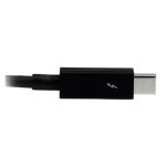 Cable StarTech.com Thunderbolt de 1 metro con conectores macho a macho en color negro, SKU TBOLTMM1M