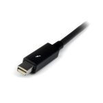 Cable StarTech.com Thunderbolt de 1 metro con conectores macho a macho en color negro, SKU TBOLTMM1M
