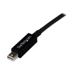 Cable StarTech.com Thunderbolt de 1 metro con conectores macho a macho en color negro, SKU TBOLTMM1M