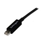 Cable StarTech.com Thunderbolt macho a macho de 3 metros en color negro. SKU: TBOLTMM3M