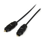 StarTech.com Cable TosLink de 4,5 metros para audio digital óptico SPDIF delgado en color negro, SKU THINTOS15