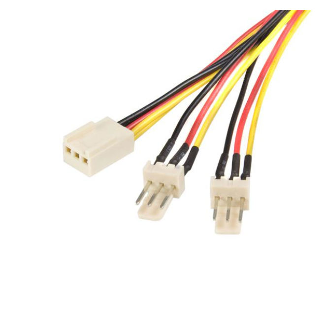 StarTech Cable divisor de alimentación TX3 para ventiladores de 30cm Cable StarTech TX3SPLIT12 de 30cm divisor de alimentación TX3 para ventiladores, ideal para mejorar la conectividad en su sistema