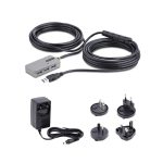 StarTech.com U01043-USB-EXTENDER, hub USB 3.2 Gen 1, velocidad de 5000 Mbit/s, Type-A, en colores negro y plata.