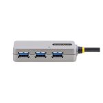 StarTech.com U01043-USB-EXTENDER, hub USB 3.2 Gen 1, velocidad de 5000 Mbit/s, Type-A, en colores negro y plata.