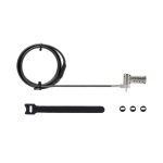 Cable de 2 metros de StarTech.com con candado de combinación, compatible con Noble Wedge, Nano, y K-Slot. SKU UNIVC4D-LAPTOP-LOCK