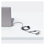 StarTech cable de 2 metros de seguridad universal para ordenador portátil, compatible con Noble Wedge, Nano, K-Slot. Incluye cerradura, anticorte y antirrobo. SKU: UNIVK-LAPTOP-LOCK