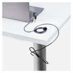 StarTech cable de 2 metros de seguridad universal para ordenador portátil, compatible con Noble Wedge, Nano, K-Slot. Incluye cerradura, anticorte y antirrobo. SKU: UNIVK-LAPTOP-LOCK