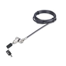StarTech.com cable de seguridad con candado universal 3 en 1 para portátil, resistente a cortes, compatible con Noble Wedge, Nano y K-Slot, SKU UNIVKMKO-LAPTOP-LOCK