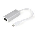Adaptador de red USB-C a Gigabit Plateado StarTech.com, SKU US1GC30A, ideal para mejorar conectividad en CPD