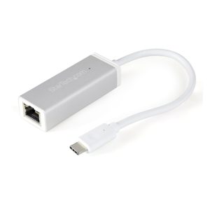 Adaptador de red USB-C a Gigabit Plateado StarTech.com, SKU US1GC30A, ideal para mejorar conectividad en CPD