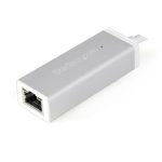 Adaptador de red USB-C a Gigabit Plateado StarTech.com, SKU US1GC30A, ideal para mejorar conectividad en CPD
