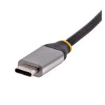 StarTech.com Adaptador USB-C a Ethernet modelo US1GC30B2, adaptador USB 3.0 de red Ethernet Gigabit 10/100/1000 Mbps con cable de 30cm incorporado, sin controladores