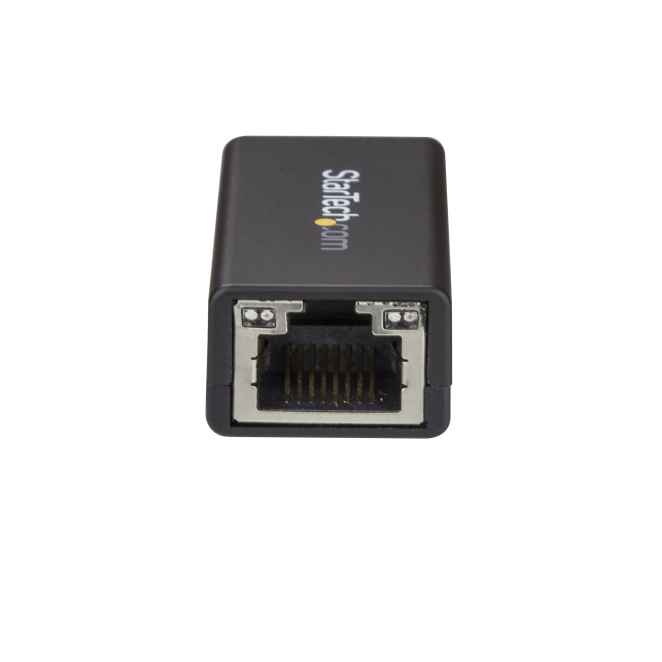 StarTech.com Adaptador de Red Ethernet USB-C - Adaptador de Red NIC Ethernet RJ45 USB Tipo C USB 3.0/USB 3.1 - Adaptador LAN Compatible con Thunderbolt 3 - Win/Mac/Chromebook 2 StarTech.com Adaptador de Red Ethernet USB-C conectado a un portátil