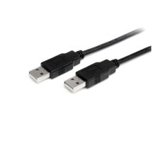 StarTech.com Cable USB 2.0 de 2 metros de alta velocidad con conectores macho a macho en color negro, SKU USB2AA2M