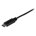 StarTech.com Cable de Carga y Sincronización USB-A a USB-C de 1 metro en color negro, certificado USB-IF, para transferencia de datos y carga rápida. SKU: USB2AC1M