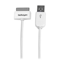 StarTech.com Cable Cargador 1m con Conector Dock Connector 30 Pines de Apple a USB 2.0 para iPod, iPhone y iPad. SKU: USB2ADC1M