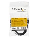 StarTech.com Cable USB-C a USB-C de 1 metro con capacidad para Entrega de Alimentación de 5 amperios, compatible con USB 2.0. SKU: USB2C5C1M