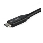StarTech.com Cable USB-C a USB-C de 1 metro con capacidad para Entrega de Alimentación de 5 amperios, compatible con USB 2.0. SKU: USB2C5C1M