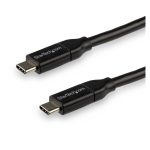 StarTech.com Cable de 3 metros USB-C a USB-C con capacidad para Entrega de Alimentación de 5A - USB TipoC - Cable de Carga USBC - USB 2.0, SKU USB2C5C3M. Ideal para una carga rápida y eficiente.