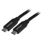 Cable USB-C de StarTech.com de 4 metros con capacidad para entrega de potencia de 5 amperios, compatible con USB 2.0, certificado. SKU USB2C5C4M.
