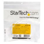 StarTech.com Cable 4m USB-C a USB-C de carga con capacidad para entrega de alimentación de 5A, USB Tipo C, USB 2.0, color blanco. SKU: USB2C5C4MW