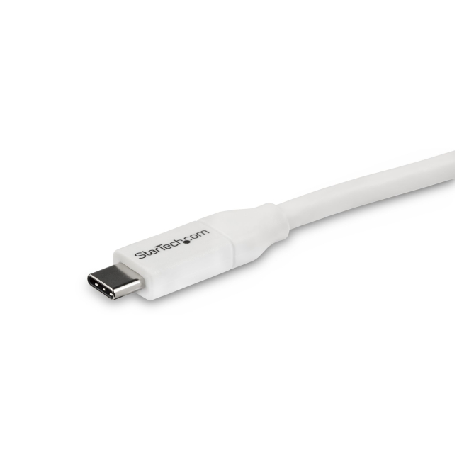 StarTech.com Cable 4m USB-C a USB-C con capacidad para Entrega de Alimentación de 5A - USB Tipo C - Cable de Carga USBC - USB 2.0 - Blanco 2 Cable de carga USB-C StarTech.com flexible para largas distancias