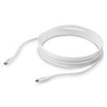StarTech.com Cable 4m USB-C a USB-C de carga con capacidad para entrega de alimentación de 5A, USB Tipo C, USB 2.0, color blanco. SKU: USB2C5C4MW