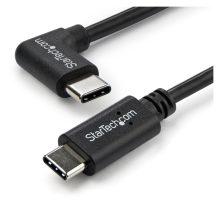 StarTech.com Cable de 1m USB-C a USB-C acodado a la derecha, compatible con USB Tipo C, modelo USB2CC1MR