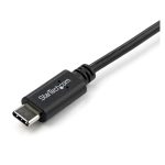StarTech.com Cable de 1m USB-C a USB-C acodado a la derecha, compatible con USB Tipo C, modelo USB2CC1MR