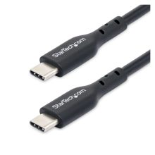StarTech.com Cable de carga USB-C de 2 metros, compatible con ordenadores portátiles, USB 2.0, potencia de 60W, corriente de 3A, cubierta de TPE, SKU USB2CC2MNC