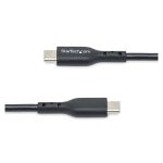 StarTech.com Cable de carga USB-C de 2 metros, compatible con ordenadores portátiles, USB 2.0, potencia de 60W, corriente de 3A, cubierta de TPE, SKU USB2CC2MNC