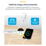 StarTech.com cable de carga USB-C blanco de 2 metros, compatible con cargadores de 60W y 3A, modelo USB2CC2MNCWHE, diseñado para transferencia de datos USB 2.0 y conexiones macho a macho.