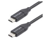 Cable StarTech.com USB-C de 3 metros a USB-C Macho a Macho USB 2.0, SKU USB2CC3M. Ideal para carga rápida y transferencia de datos en dispositivos móviles USBC.