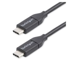 Cable StarTech.com USB-C de 3 metros a USB-C Macho a Macho USB 2.0, SKU USB2CC3M. Ideal para carga rápida y transferencia de datos en dispositivos móviles USBC.