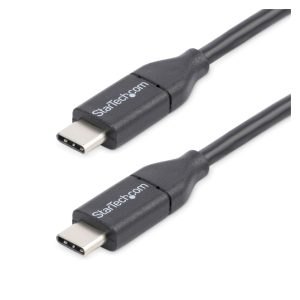 Cable StarTech.com USB-C de 3 metros a USB-C Macho a Macho USB 2.0, SKU USB2CC3M. Ideal para carga rápida y transferencia de datos en dispositivos móviles USBC.