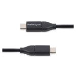 Cable StarTech.com USB-C de 3 metros a USB-C Macho a Macho USB 2.0, SKU USB2CC3M. Ideal para carga rápida y transferencia de datos en dispositivos móviles USBC.
