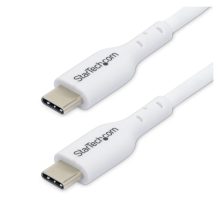 StarTech.com Cable de carga USB-C de 3 metros para laptop y móvil, blanco, SKU USB2CC3MWHE