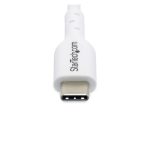 StarTech.com Cable de carga USB-C de 3 metros para laptop y móvil, blanco, SKU USB2CC3MWHE