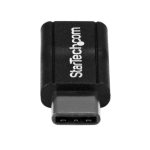 StarTech.com Adaptador USB-C a Micro-USB macho a hembra, compatible con USB 2.0. SKU USB2CUBADP