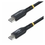 Cable de carga USB-C de StarTech.com de 3 metros, con certificación USB-IF, potencia de 240W EPR, recubrimiento TPE y compatible con carga para portátiles. SKU: USB2EPR3M