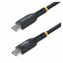 StarTech.com Cable de Carga USB-C de 4m, certificación USB-IF, PD de 240W, USB 2.0, recubrimiento TPE, SKU USB2EPR4M