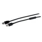 StarTech.com Cable de 15 Metros USB B Macho a USB A Macho Activo Amplificado USB 2.0, SKU USB2HAB50AC